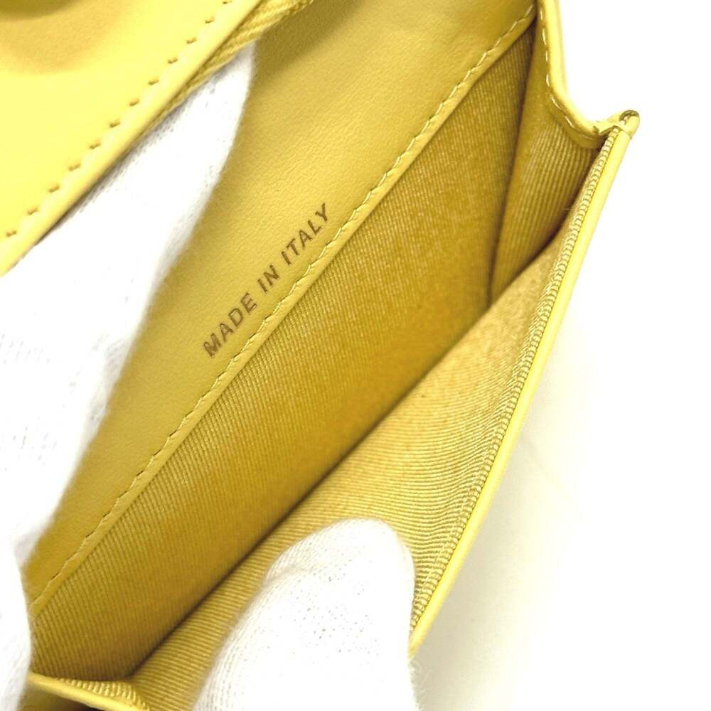 CHANEL Authentic Yellow Caviar Leather Logo Wallet - Picture 13 of 16
